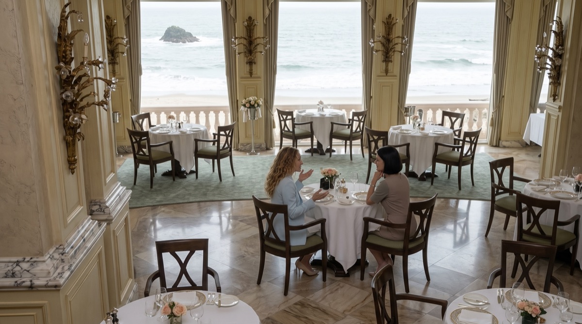 Restaurant with a sea view
